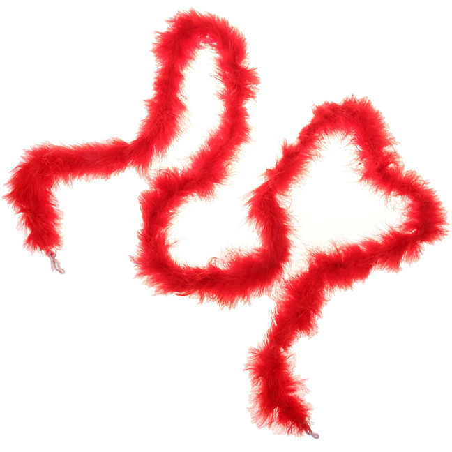 картинка Красное боа «Марабу» из пуха от магазина Одежда+
