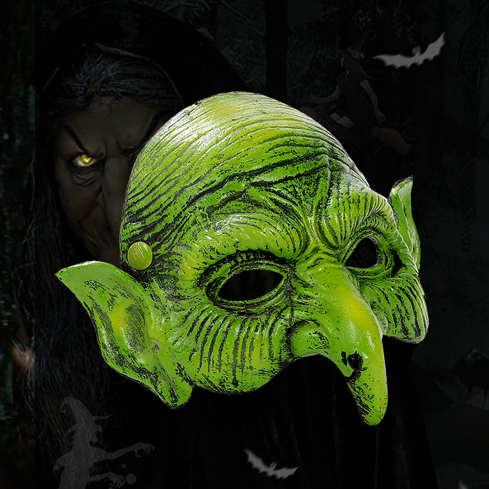 картинка Зелёная маска ведьмы/лешего от магазина Одежда+