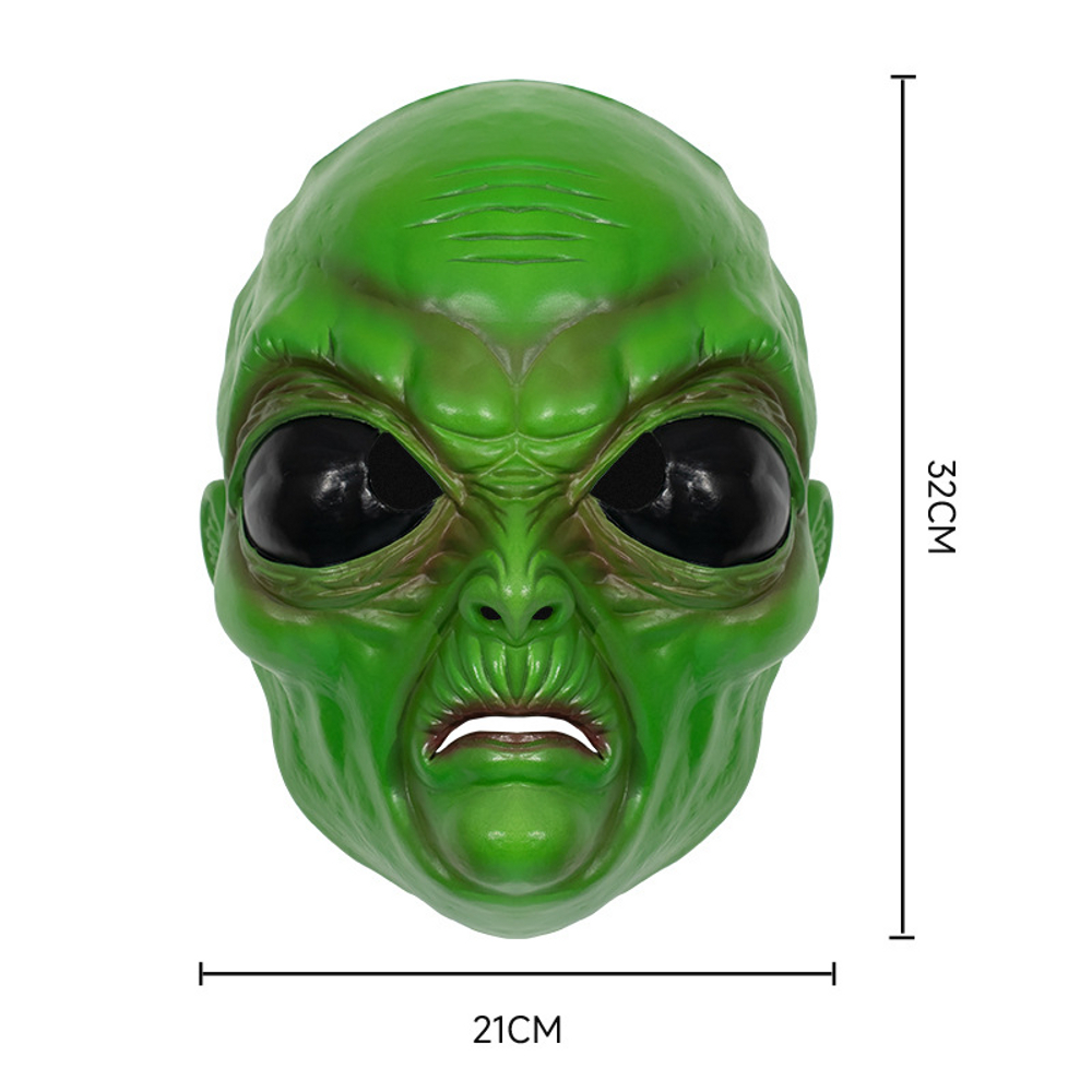 картинка Латексная маска «Зеленый инопланетянин» от магазина Одежда+
