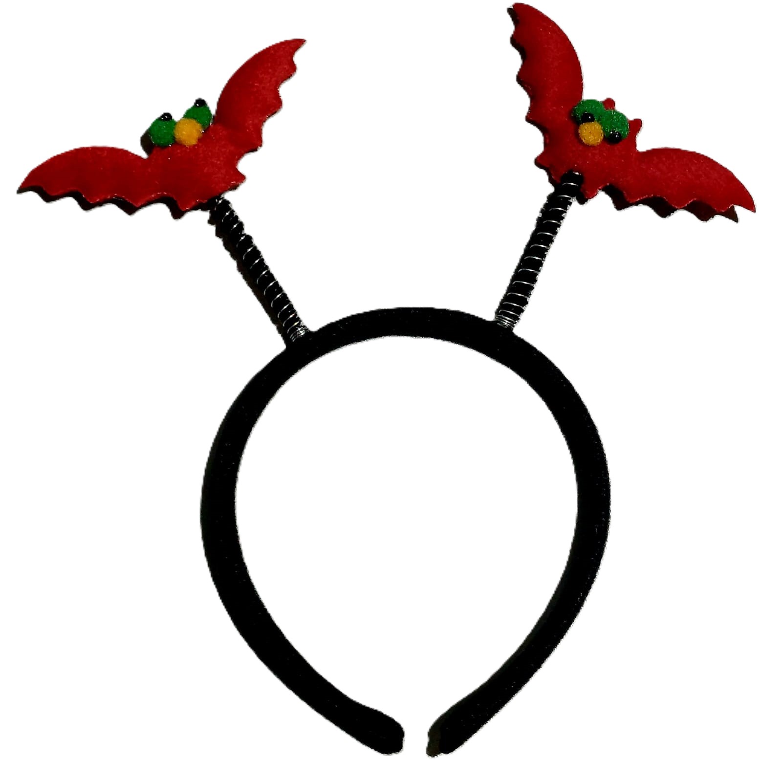 картинка Ободок на пружинках «Летучие мыши» красный от магазина Одежда+