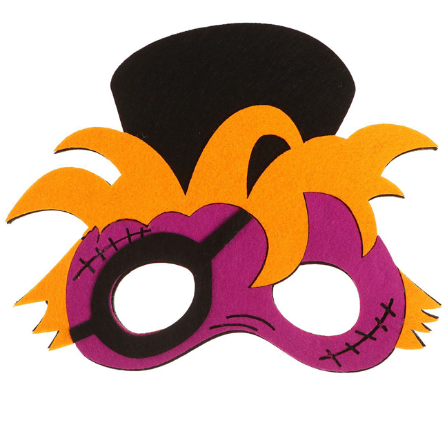 картинка Детская фетровая полумаска «Монстр в шляпе» от магазина Одежда+