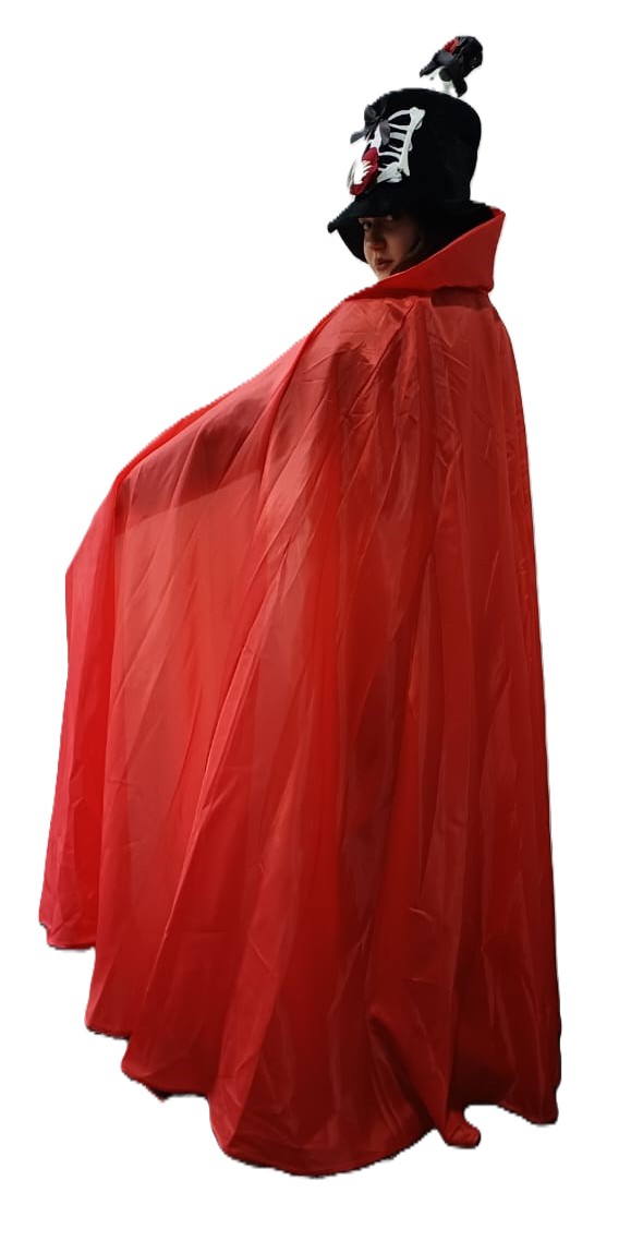 картинка Красная накидка с воротником			 от магазина Одежда+