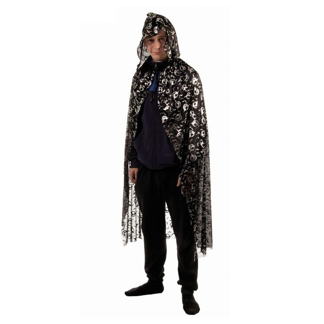картинка Плащ с серебрянными летучими мышами от магазина Одежда+