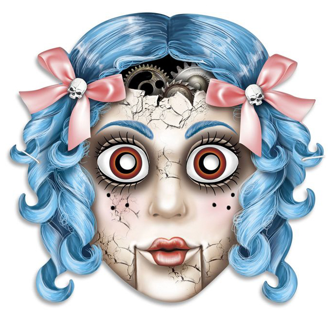 картинка Маска Куклы картонная на Хэллоуин от магазина Одежда+