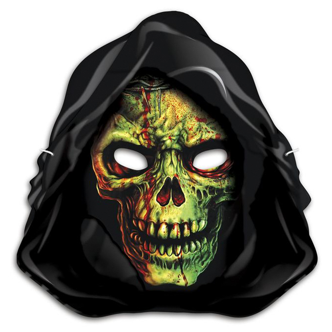 картинка Маска Смерти в капюшоне картонная от магазина Одежда+