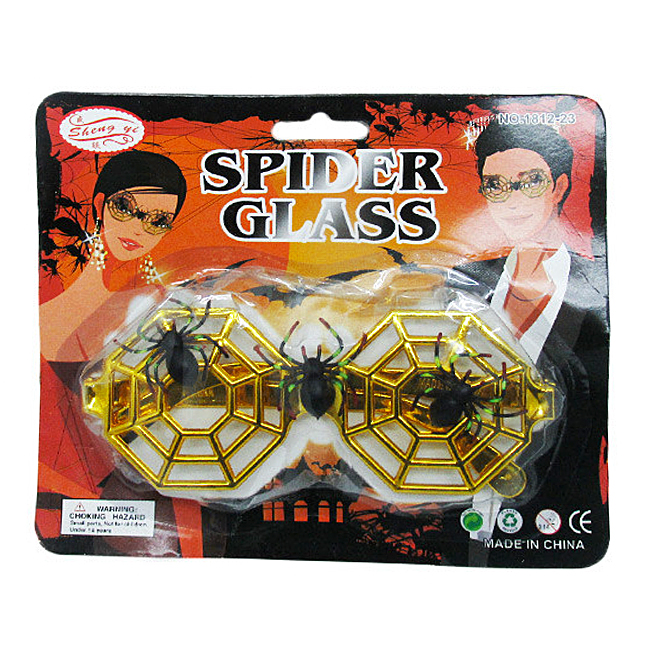 картинка Очки на Хэллоуин «Паутина» с пауками от магазина Одежда+