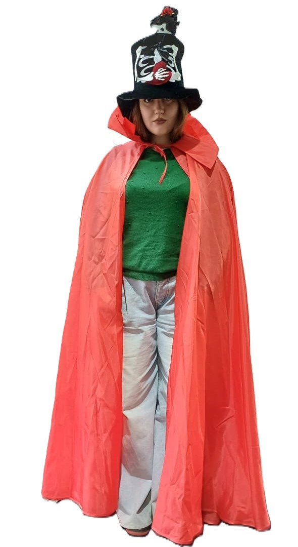 картинка Красная накидка с воротником			 от магазина Одежда+