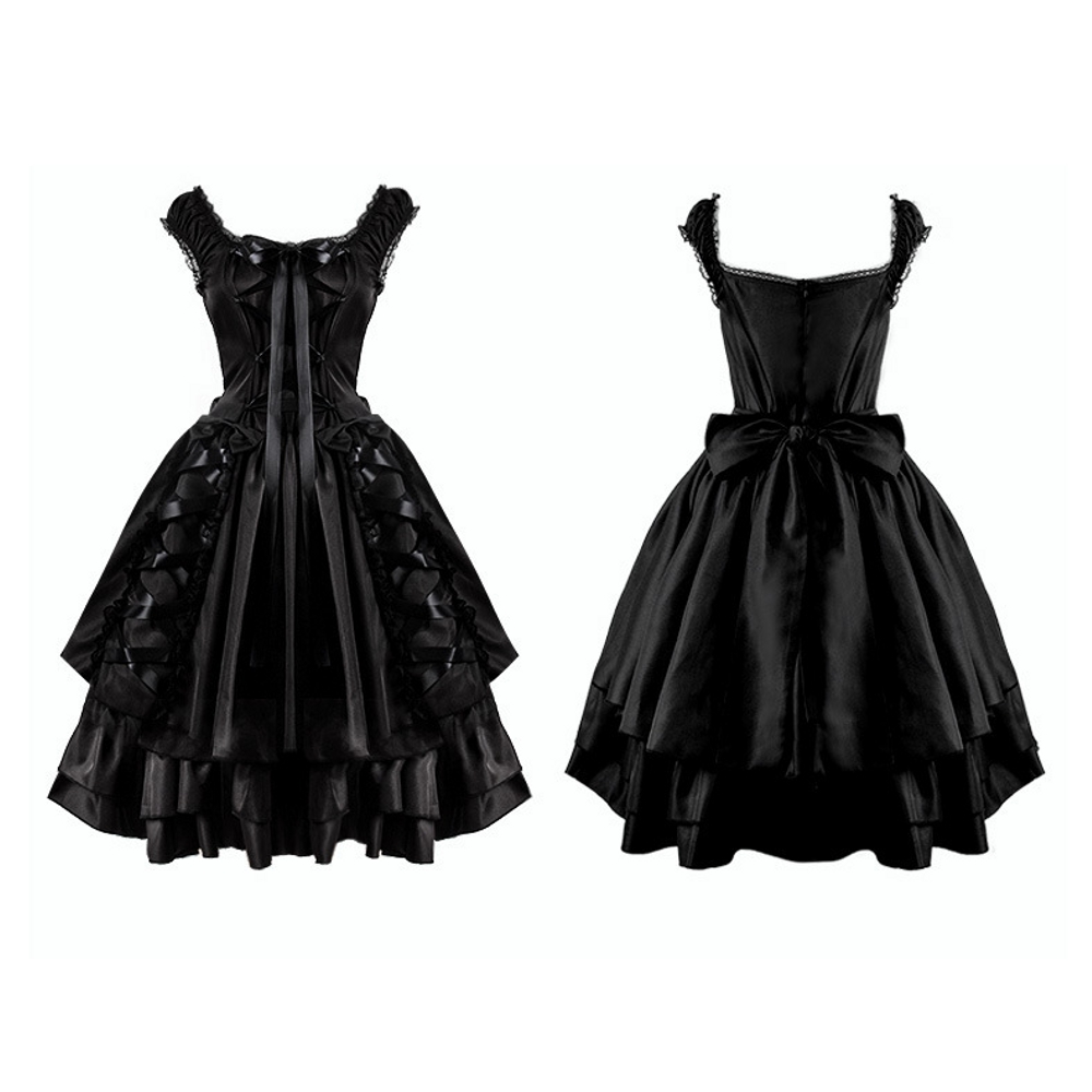 картинка Чёрное готическое платье от магазина Одежда+