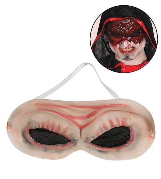 картинка Латексная полумаска «Глаза демона» от магазина Одежда+