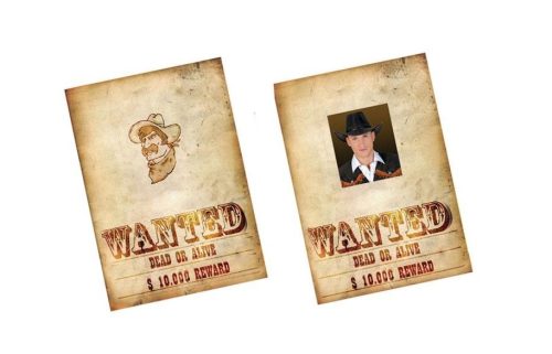 картинка Плакат о розыске «Wanted» от магазина Одежда+