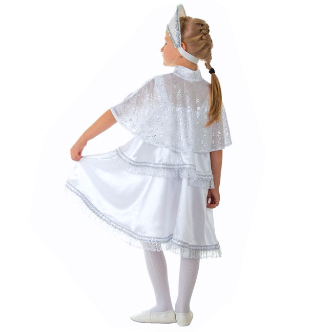 картинка Белый костюм Снегурочки для детей от магазина Одежда+