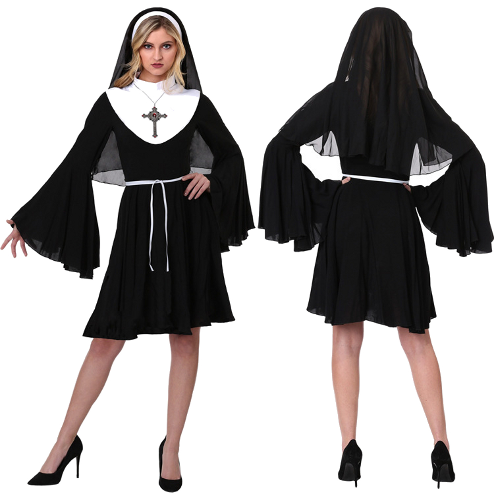 картинка Карнавальный костюм монашки на Хэллоуин от магазина Одежда+