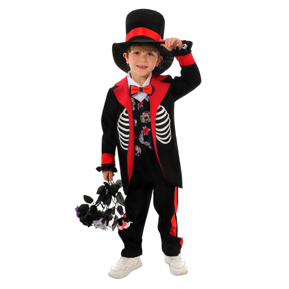 картинка Костюм скелета «День мёртвых» для мальчика от магазина Одежда+