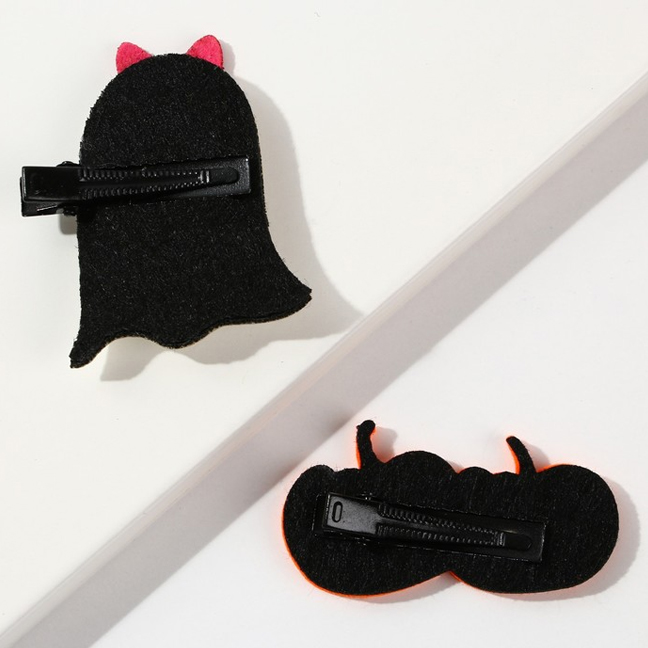 картинка Заколки на Хэллоуин «Привидение и тыквы» от магазина Одежда+