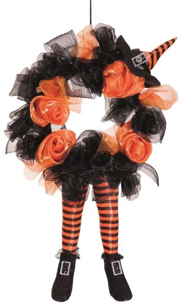 картинка Украшение на Хэллоуин - венок с ножками от магазина Одежда+