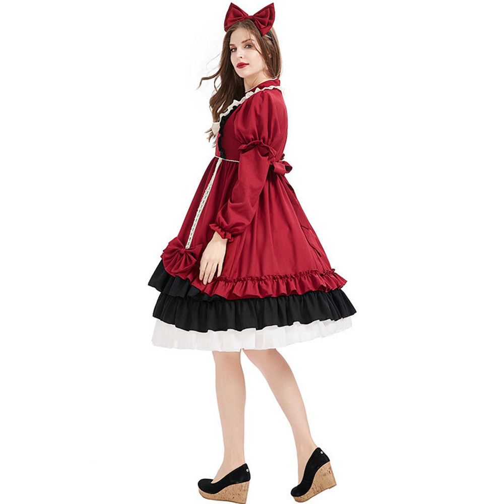 картинка Костюм куклы/ведьмы «Лолита» для девушки от магазина Одежда+