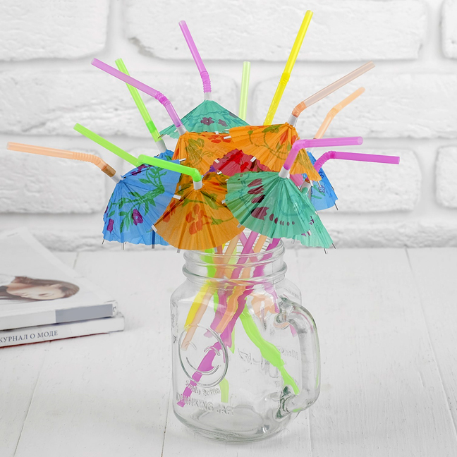 картинка Трубочки для коктейля «Зонтики» от магазина Одежда+