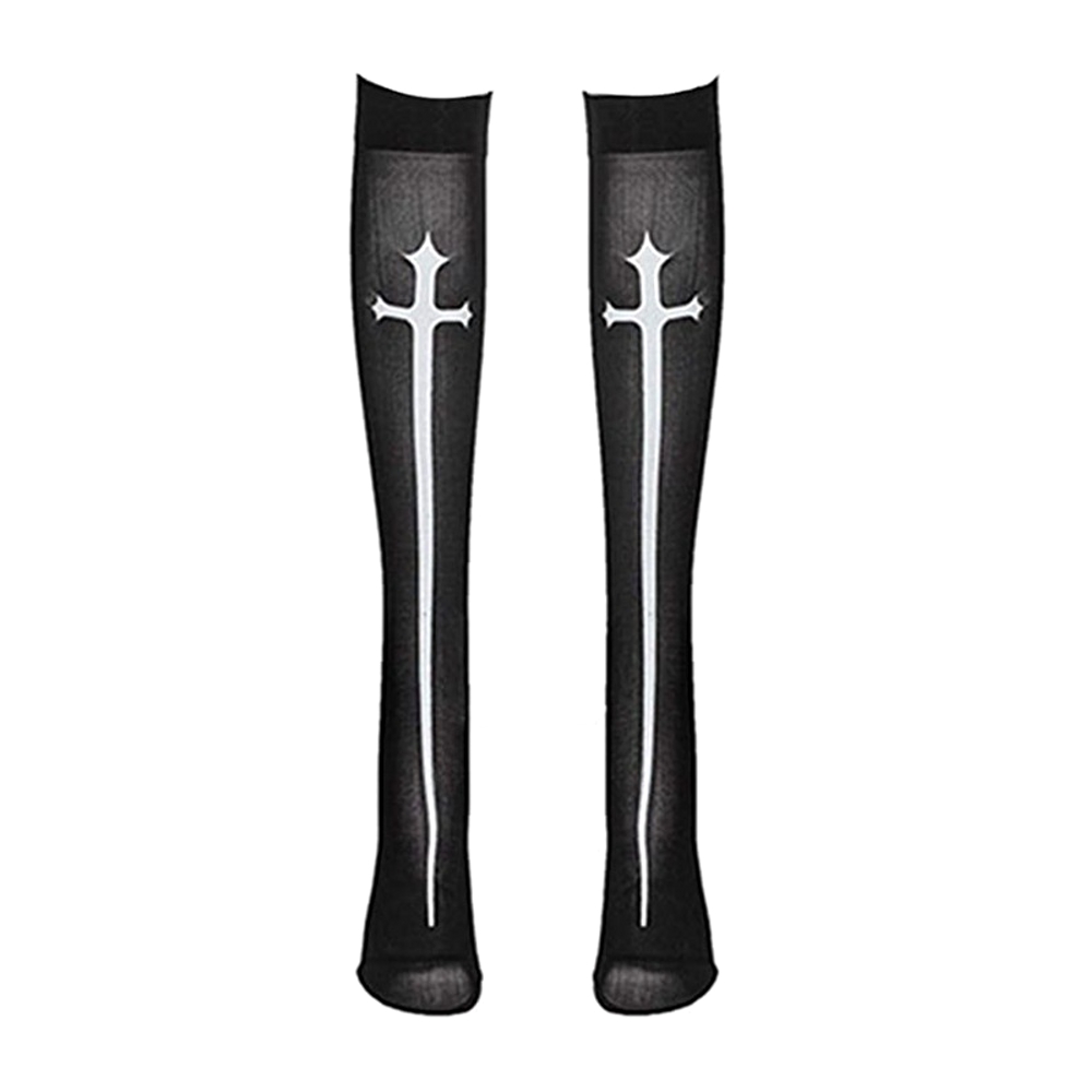картинка Чёрные чулки монашки с крестами от магазина Одежда+