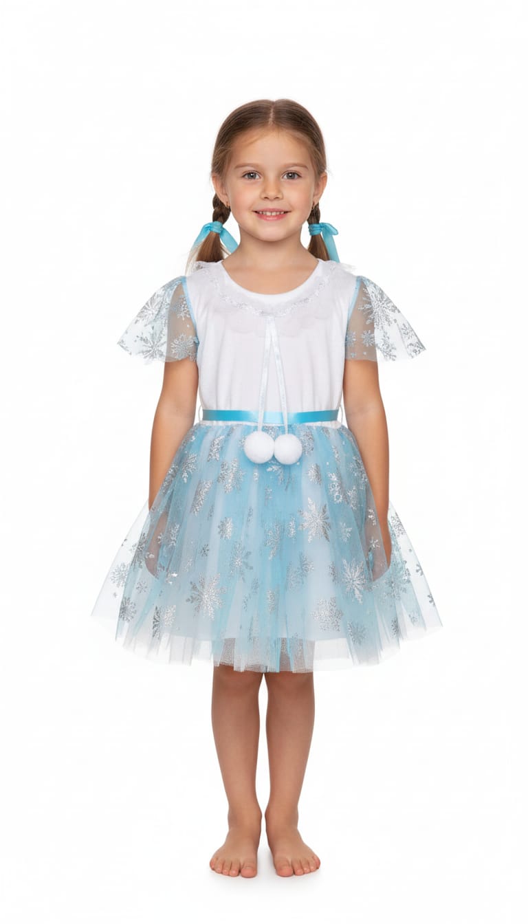 картинка Карнавальный костюм снежинки для девочки от магазина Одежда+