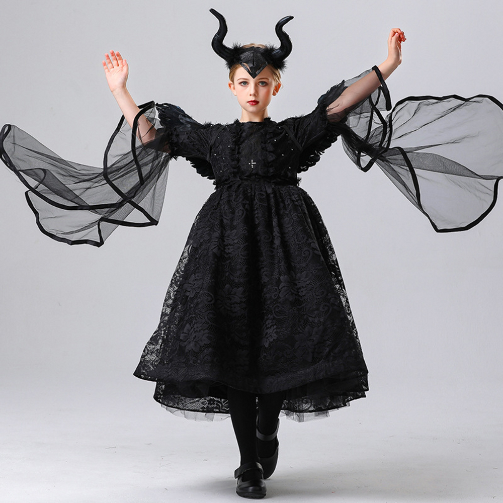 картинка Детский костюм чёрной королевы «Малефисента» от магазина Одежда+