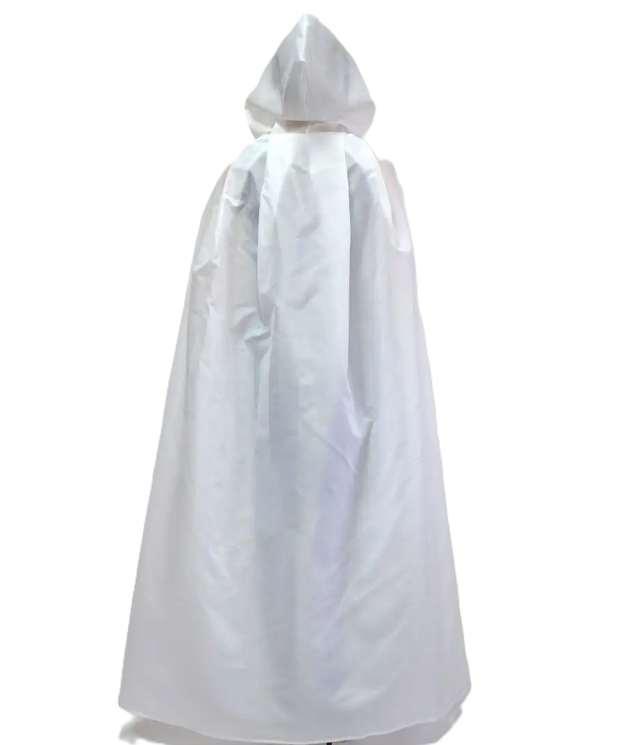 картинка Белая накидка с капюшоном от магазина Одежда+