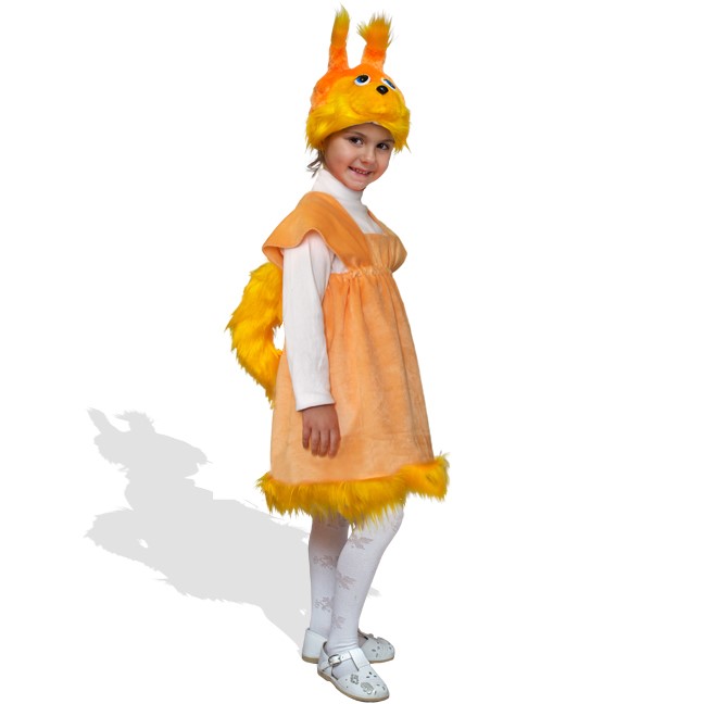 картинка Костюм рыжей белки детский, плюшевый от магазина Одежда+