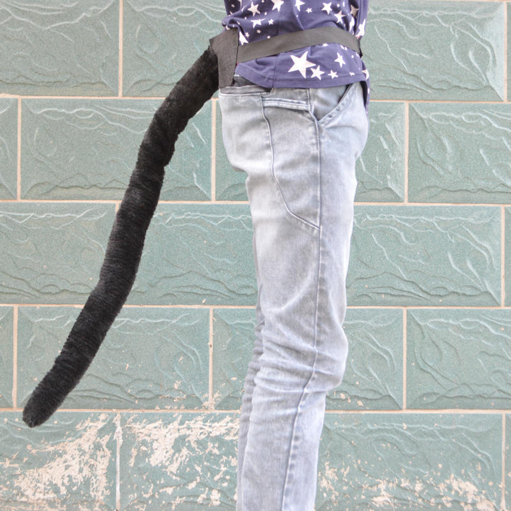 картинка Чёрный хвост кошки на поясе от магазина Одежда+