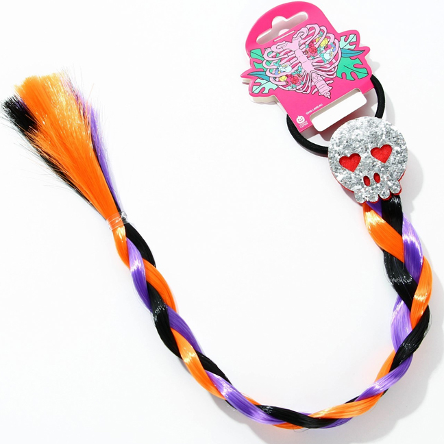 картинка Цветная коса на резинке «Череп» от магазина Одежда+