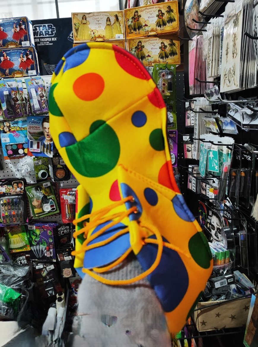 картинка Ботинки клоуна тканевые от магазина Одежда+