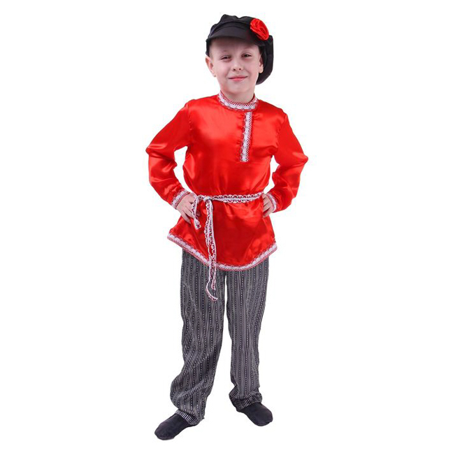 картинка Русский народный красный костюм для мальчика от магазина Одежда+