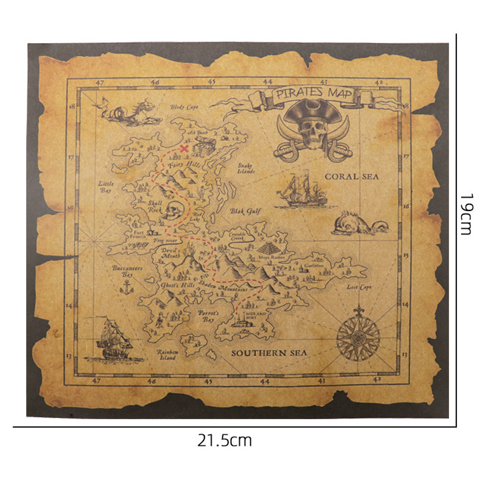 картинка Пиратская карта сокровищ от магазина Одежда+