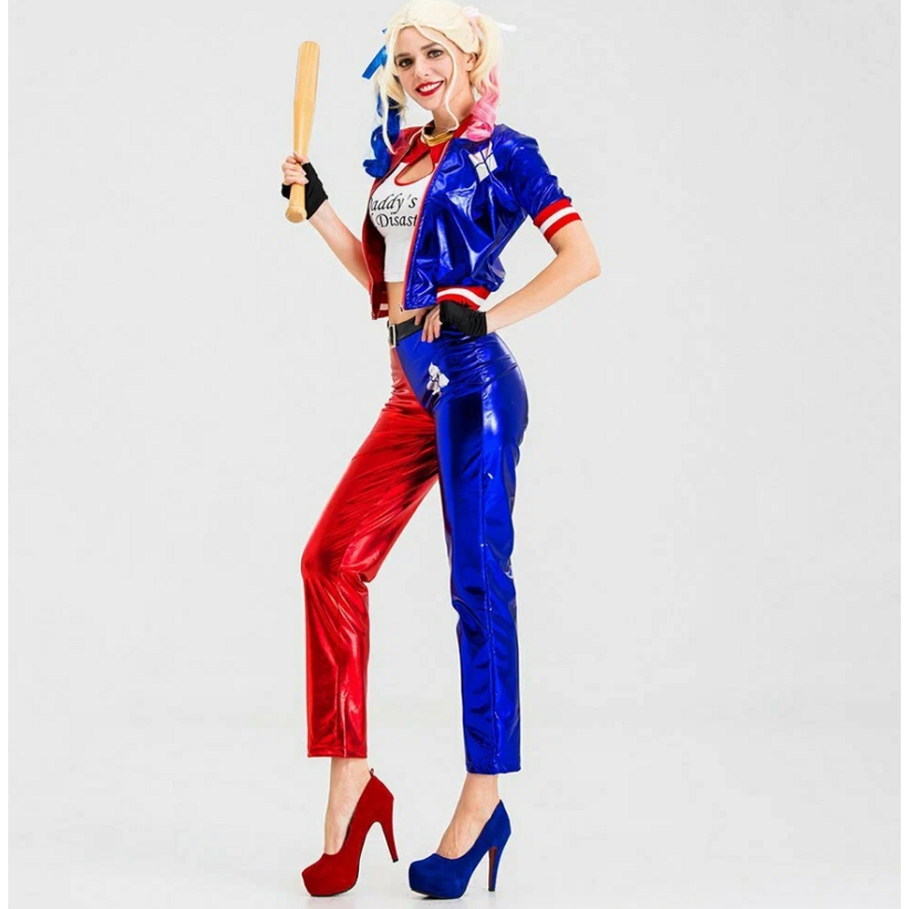 картинка Костюм Харли Квинн для девушки на Хэллоуин от магазина Одежда+