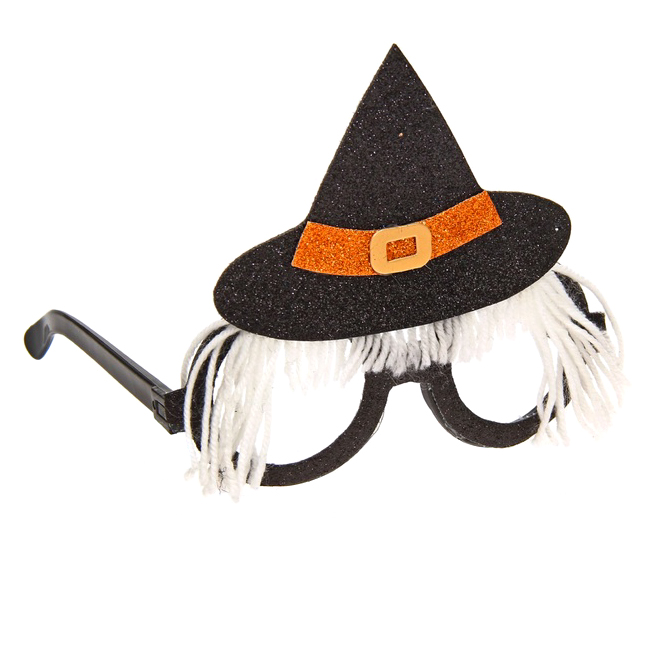 картинка Очки Ведьмы с шляпой и волосами от магазина Одежда+