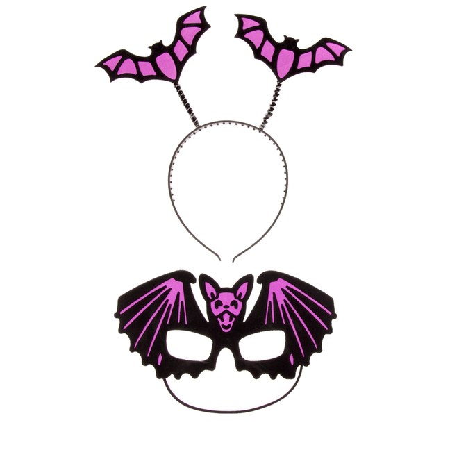 картинка Набор «Летучая мышь» с ободком и маской от магазина Одежда+