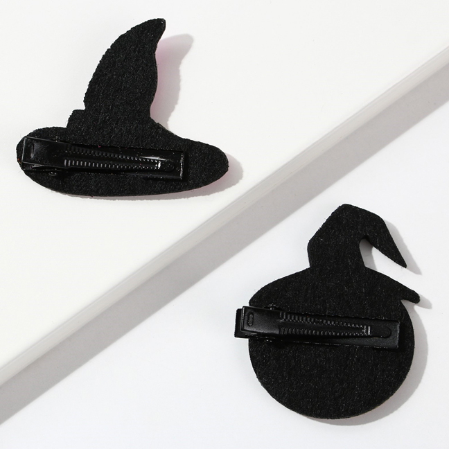 картинка Заколки на Хэллоуин «Шляпа ведьмы и тыква» от магазина Одежда+