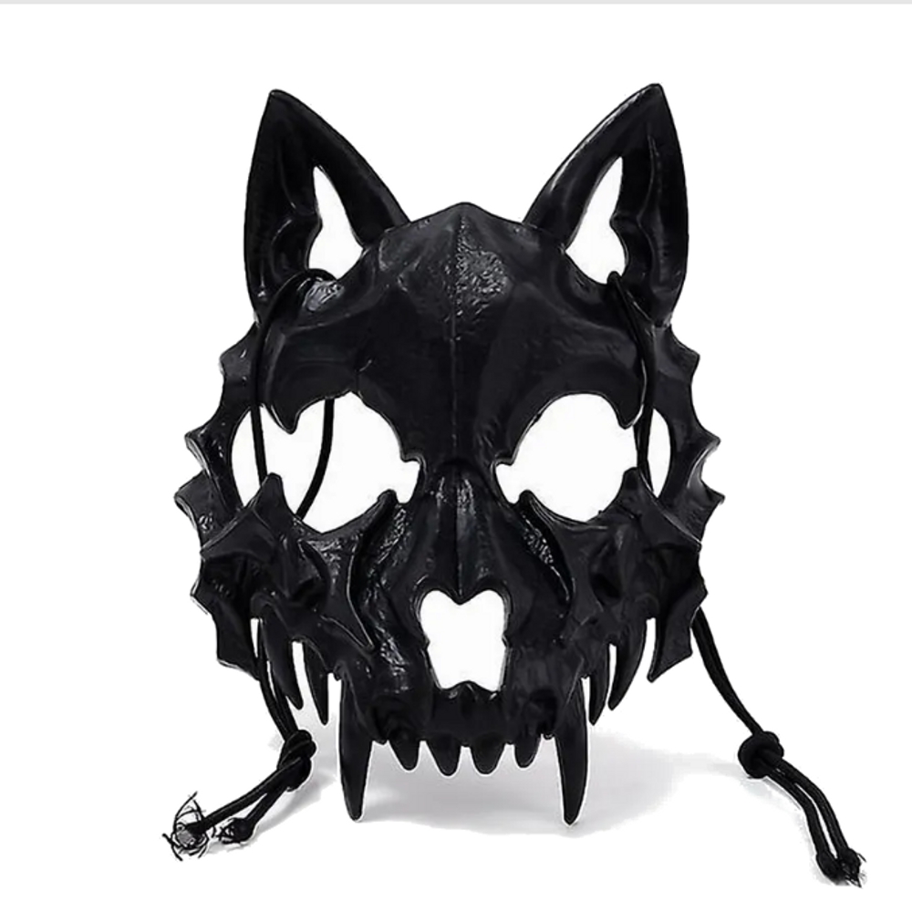 картинка Пластиковая маска «Череп волка» от магазина Одежда+