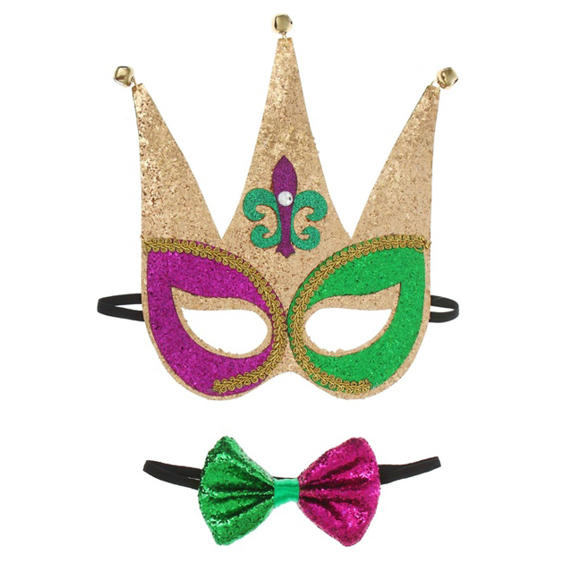 картинка Маска шута в наборе с бабочкой от магазина Одежда+