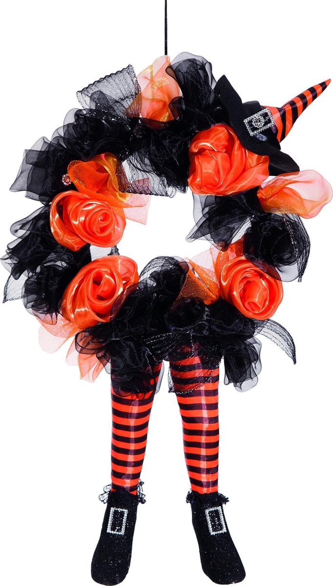 картинка Украшение на Хэллоуин - венок с ножками от магазина Одежда+