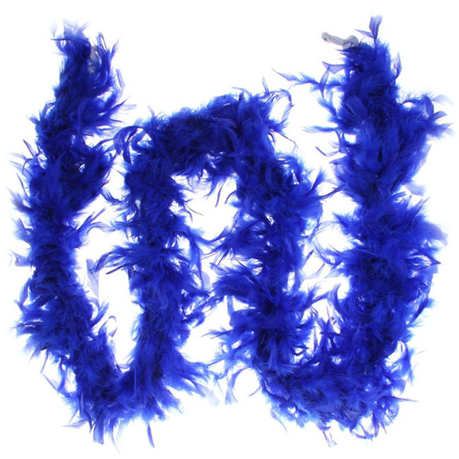 картинка Синее боа из перьев от магазина Одежда+