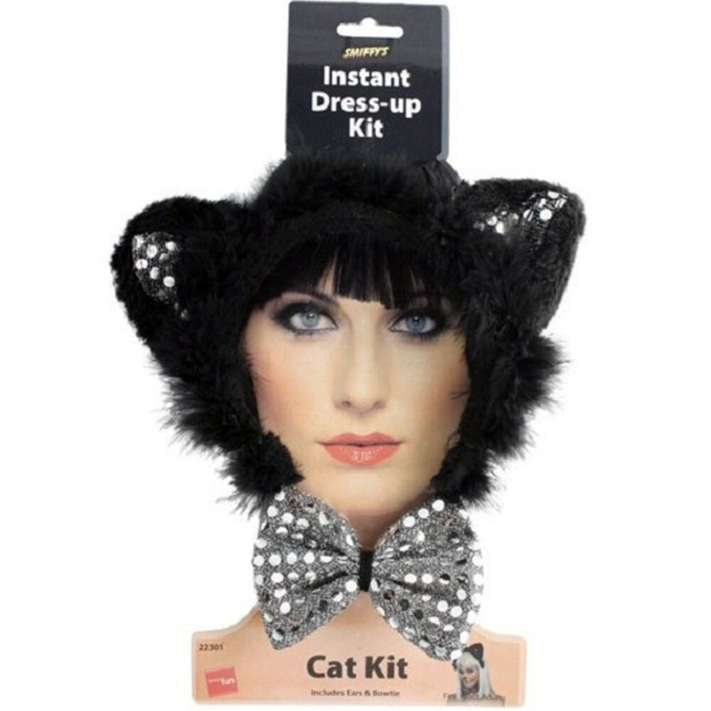 картинка Набор кошки: уши на ободке, бабочка от магазина Одежда+