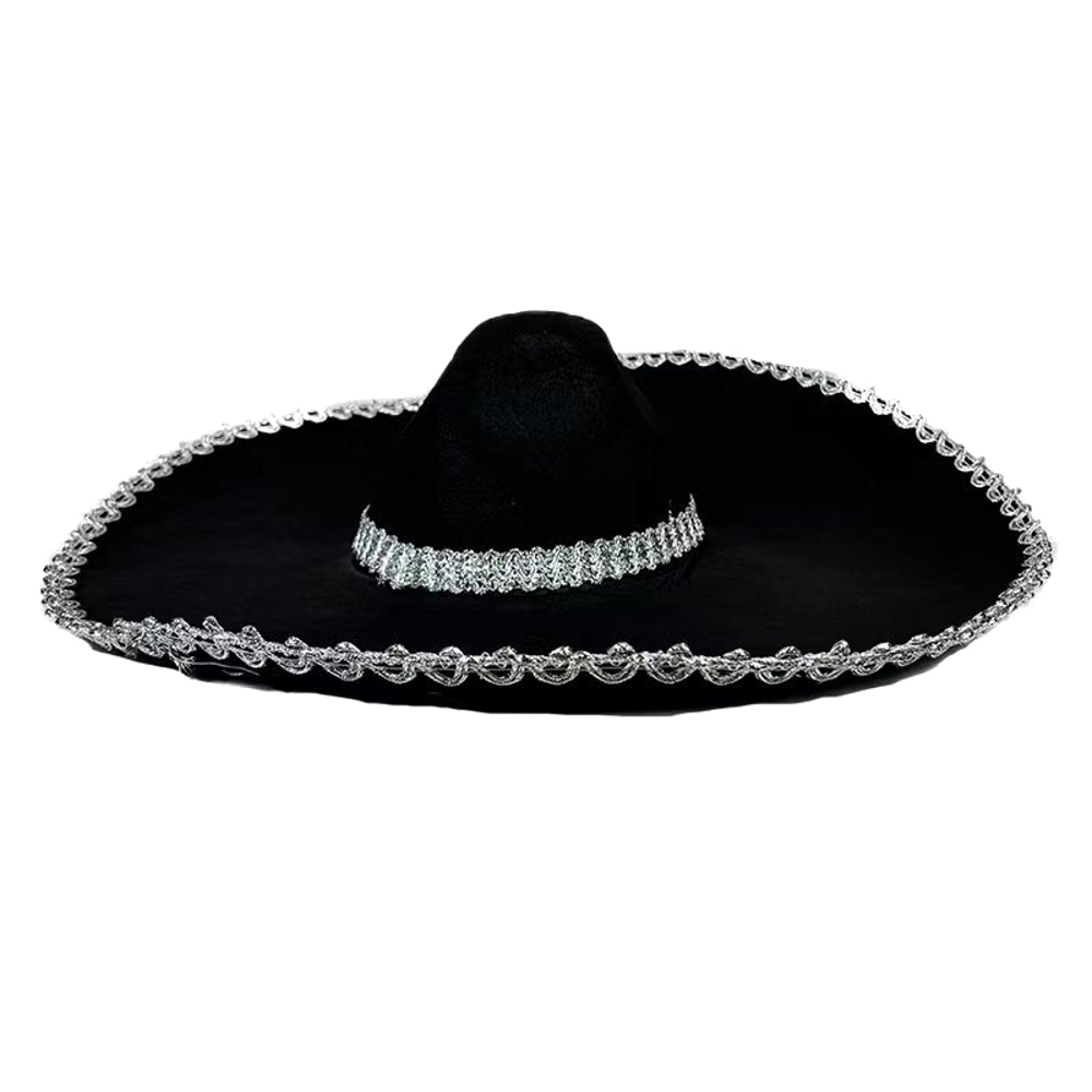 картинка Чёрное мексиканское сомбреро от магазина Одежда+