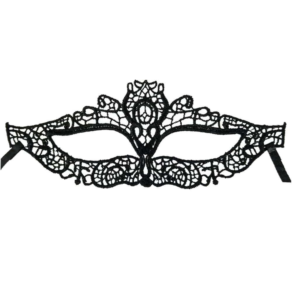 картинка Чёрная ажурная маска от магазина Одежда+