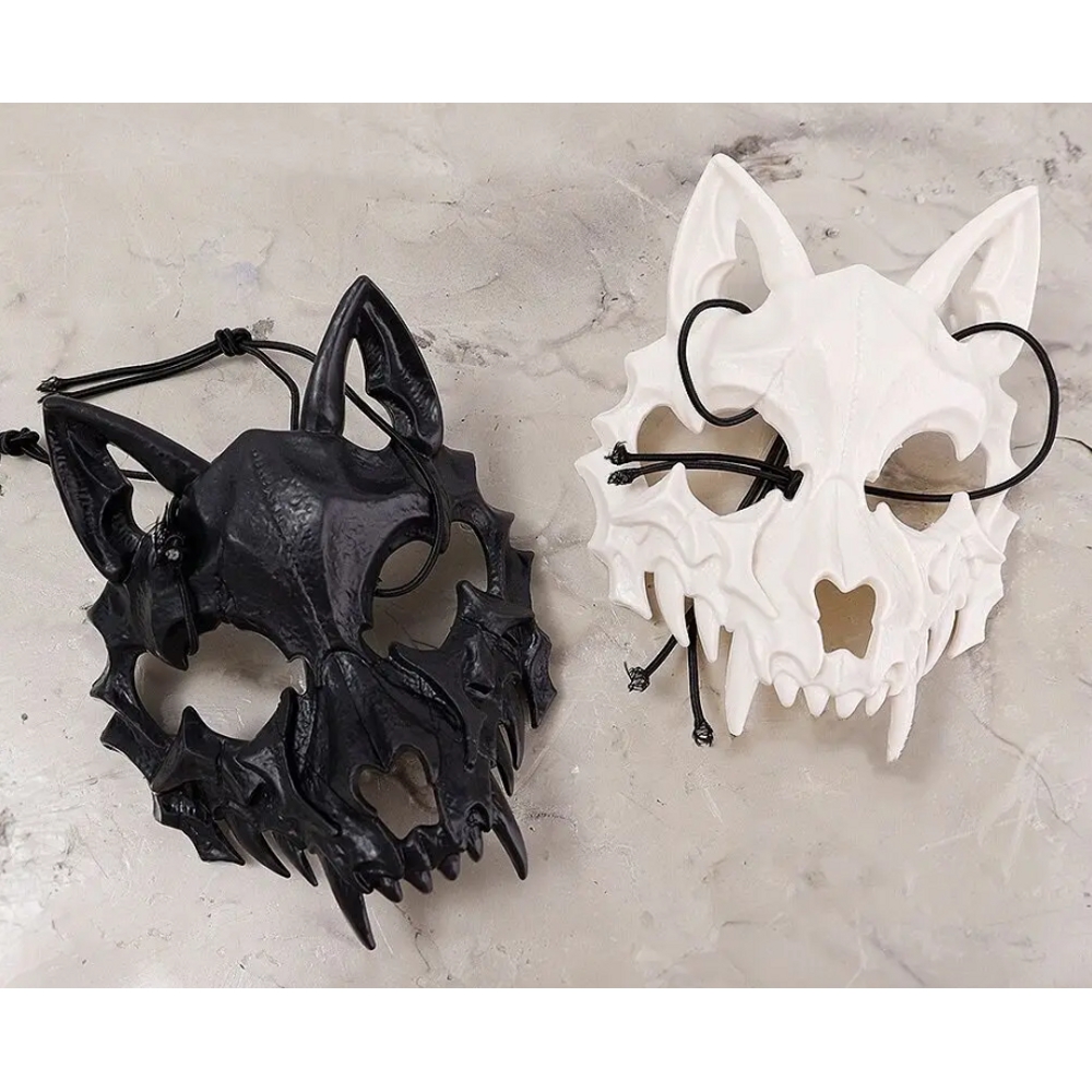 картинка Пластиковая маска «Череп волка» от магазина Одежда+