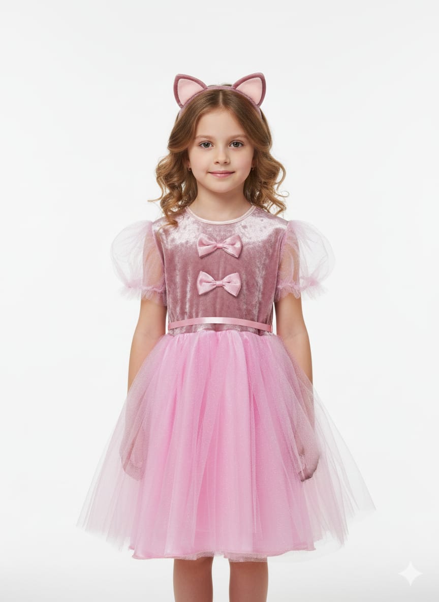 картинка Костюм розовой кошечки для девочки от магазина Одежда+