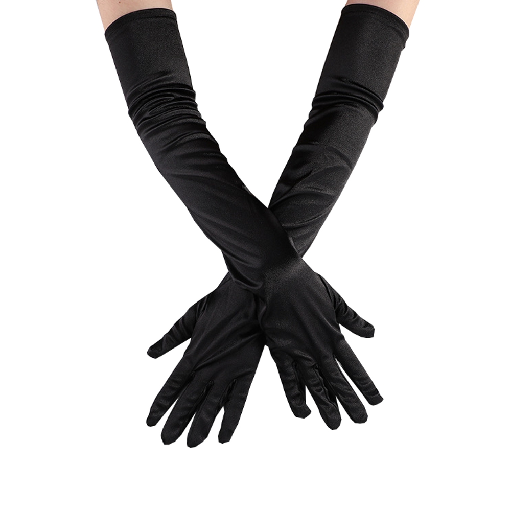 картинка Атласные перчатки выше локтя от магазина Одежда+