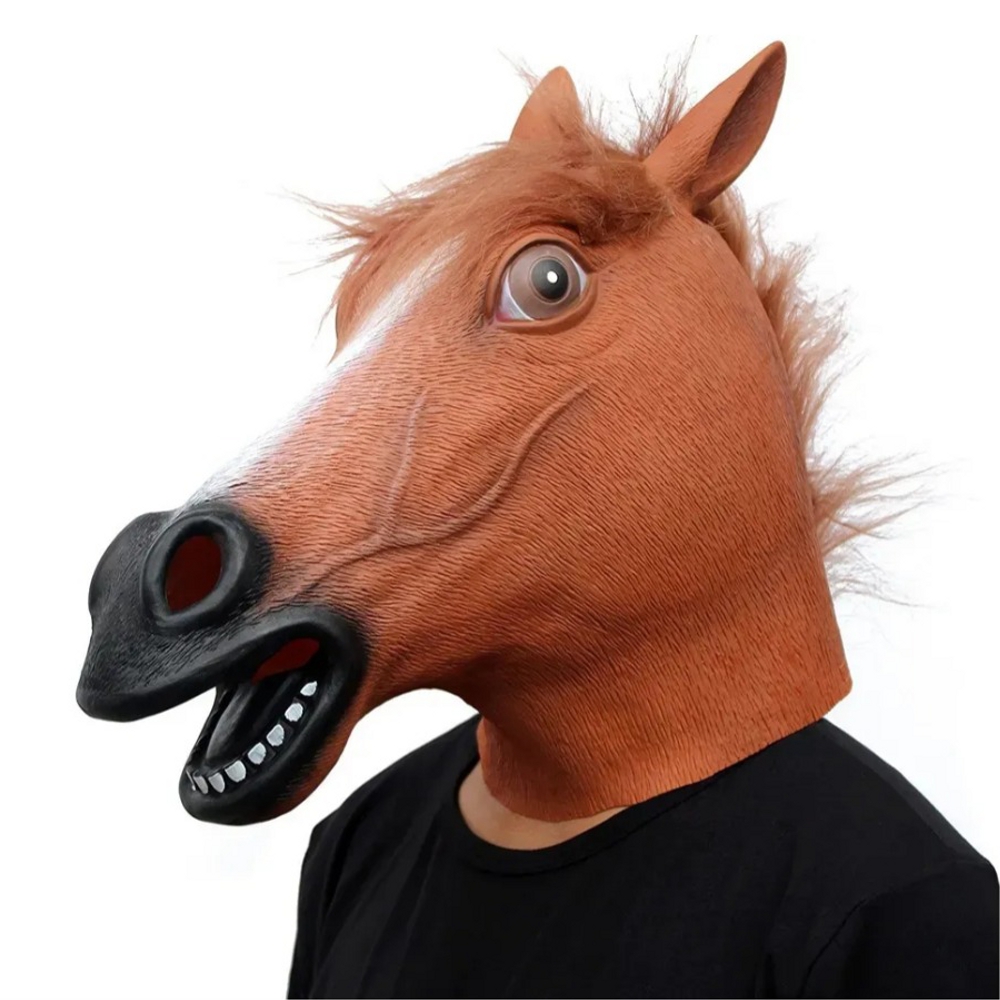 картинка Латексная маска лошади от магазина Одежда+
