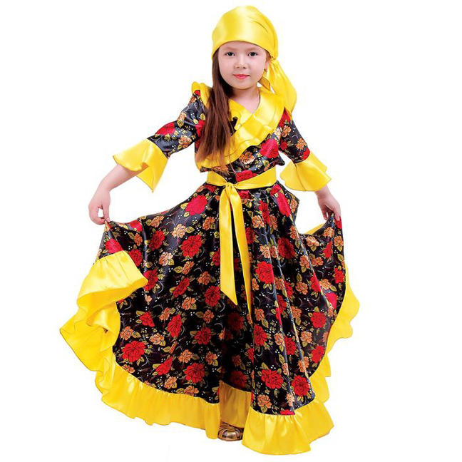 картинка Желтый костюм цыганки для девочки от магазина Одежда+