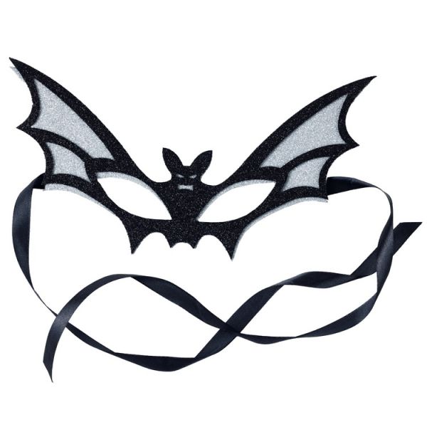 картинка Маска «Летучая мышь» серебристая с чёрным от магазина Одежда+