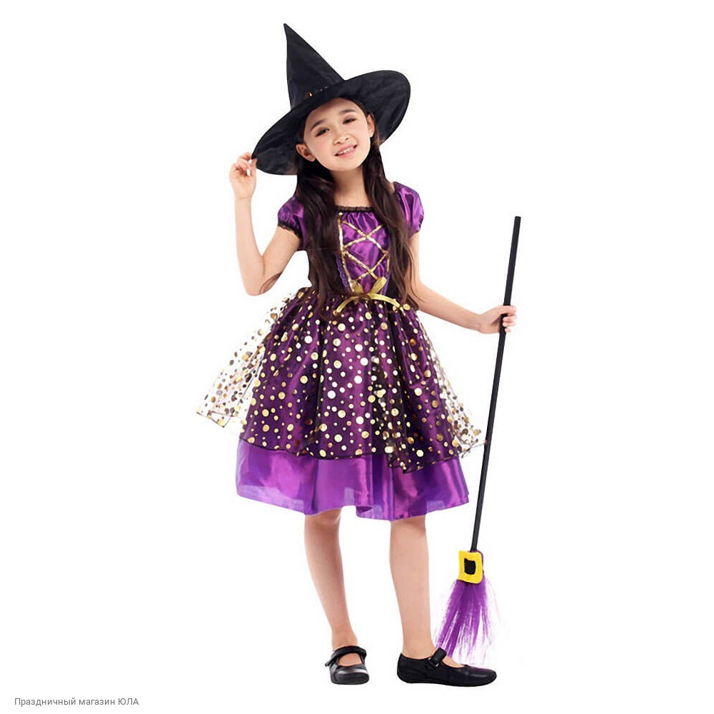 картинка Детский костюм фиолетовой ведьмы от магазина Одежда+