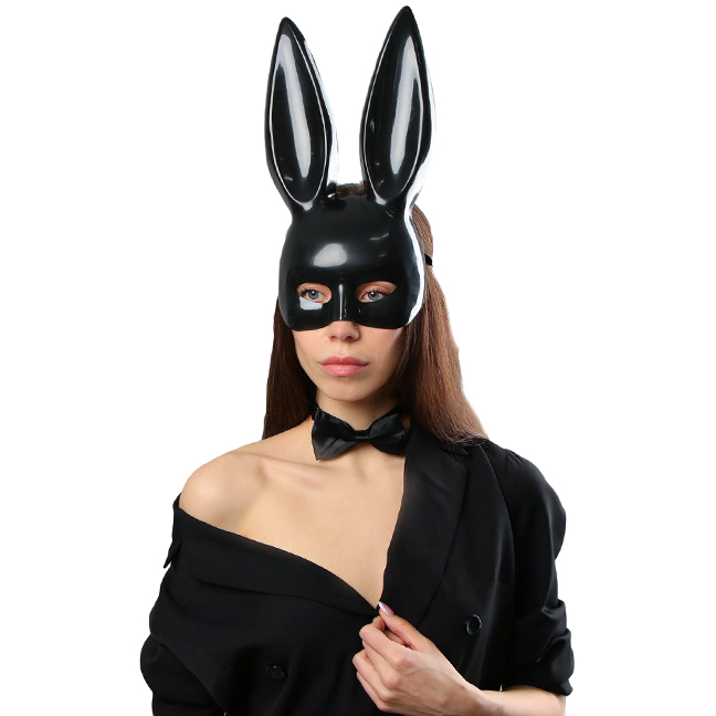 картинка Черная маска кролика «Playboy» от магазина Одежда+